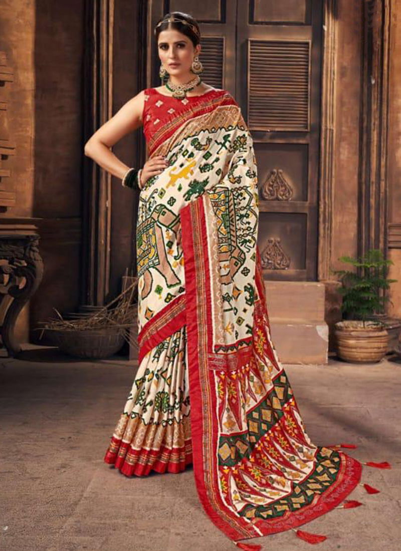 SHUBH SHREE KESARIYA 3 Fancy Festive Wear Heavy Tusser silk Saree Collection